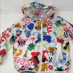 Disney PatPat Colorful Cartoon windbreaker jacket  for Kids Size 5-6y Minnie